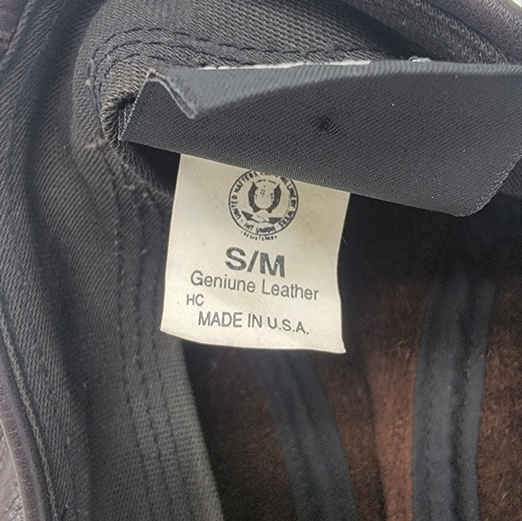 Vintage Harley Davidson Newsboy Cabbie Ivy Cap Brown Genuine Leather Hat S/M - Picture 5 of 14